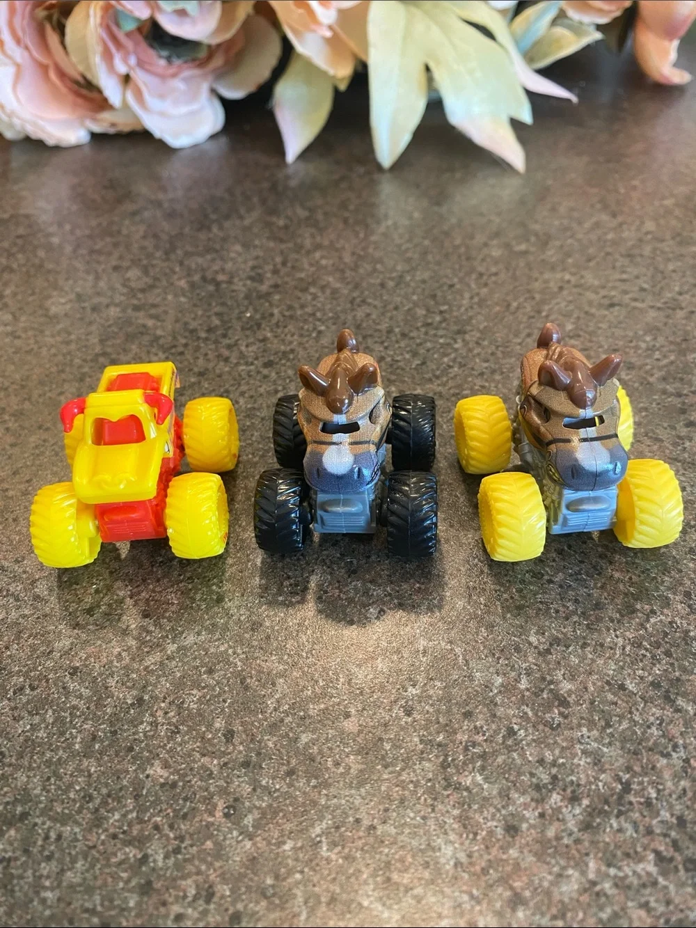 Assorted Mini Monster Trucks- 6 items